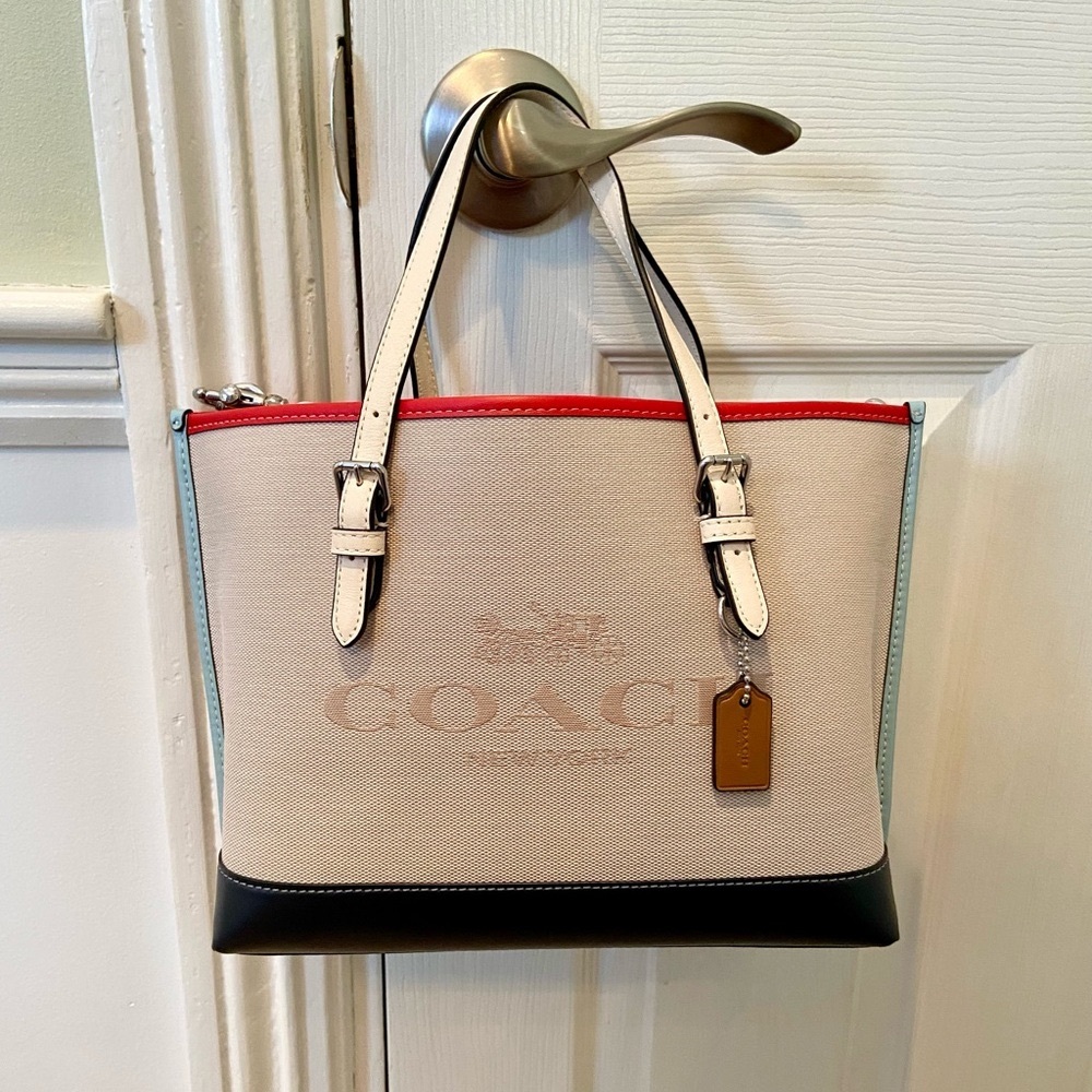 Coach Mollie Tote Bag 25 in Colorblock